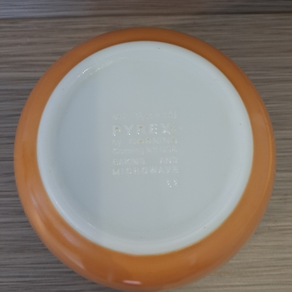 Pyrex vintage set of 3 bowls by corning N.Y USA 403 2.5 L 402 1.5 L 401 750 ml - Picture 10 of 15